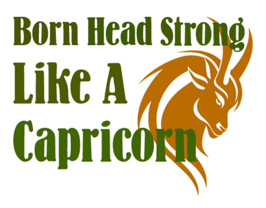 Head Strong Like A Capricorn